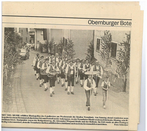1992 - Festzug 40 Jahre MV Trennfurt