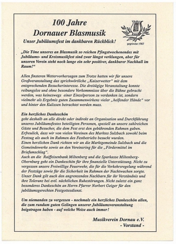 2002-Danksagung 100 Jahre Blasmusik